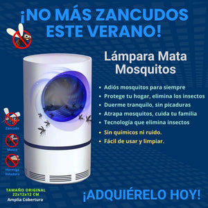 LAMPARA MATA INSECTOS USB CON LUZ LED "Acaba con los zancudos y mosquitos"