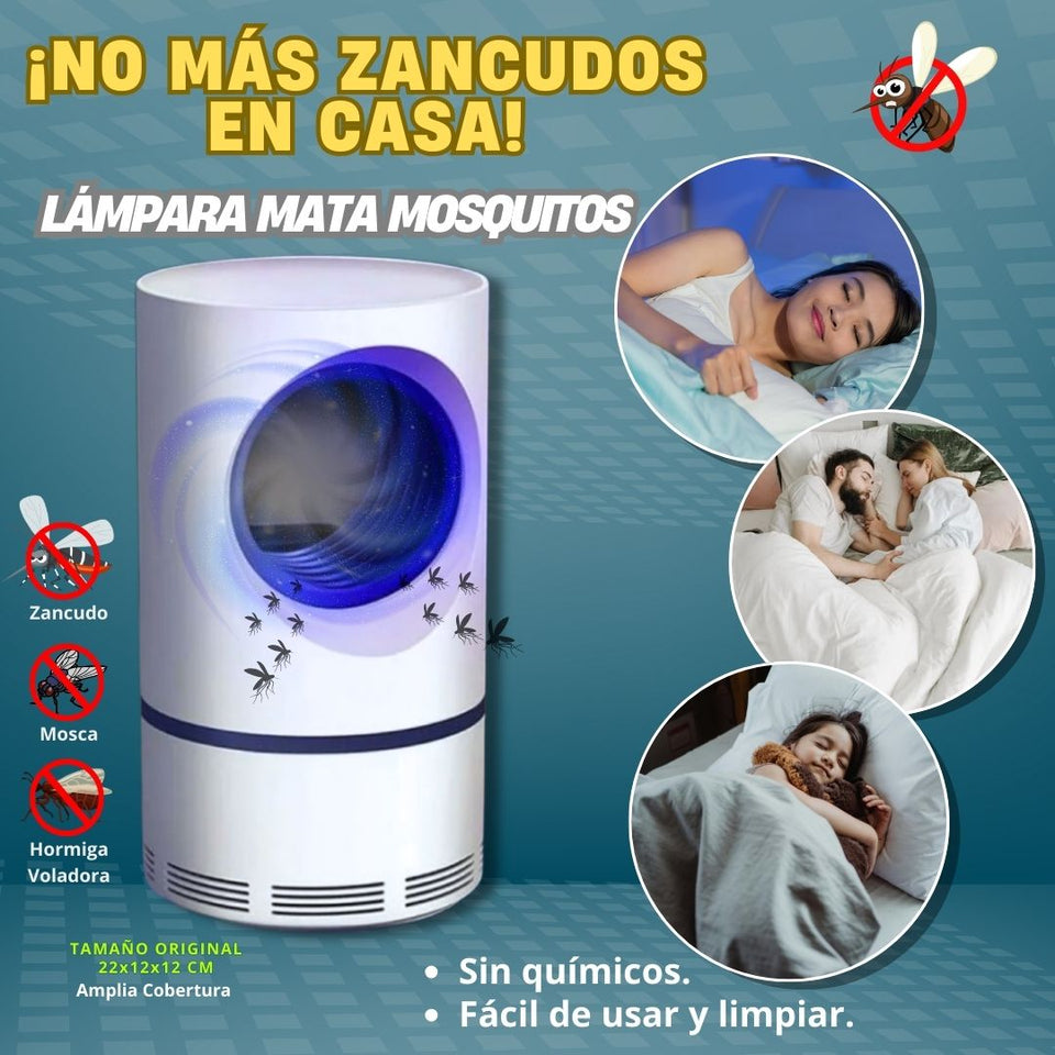 LAMPARA MATA INSECTOS USB CON LUZ LED "Acaba con los zancudos y mosquitos"