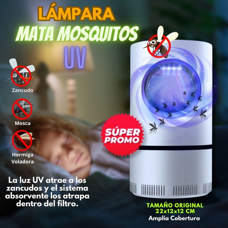 LAMPARA MATA INSECTOS USB CON LUZ LED "Acaba con los zancudos y mosquitos"