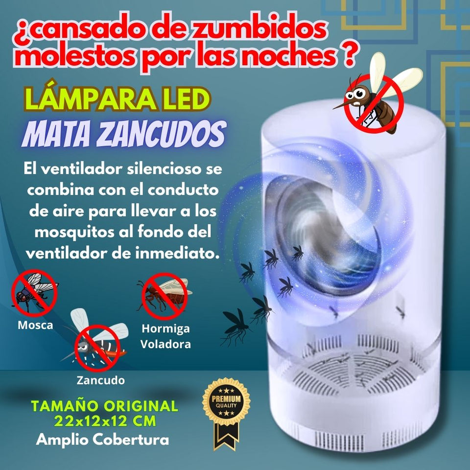 LAMPARA MATA INSECTOS USB CON LUZ LED "Acaba con los zancudos y mosquitos"