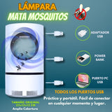 LAMPARA MATA INSECTOS USB CON LUZ LED "Acaba con los zancudos y mosquitos"